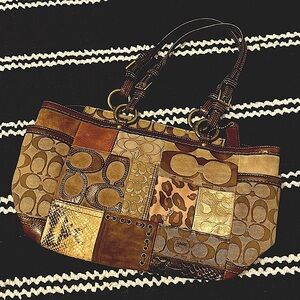 Coach Patchwork Shoulder Bag